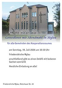 Plakat Gottesdienst Mylau